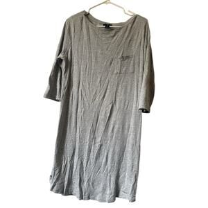 Gap Women’s Gray Long Sleeve Dress with Front Pocket Sz L